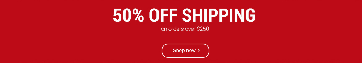 50% off shipping image