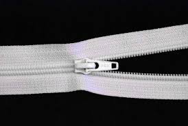 White Nylon Zipper