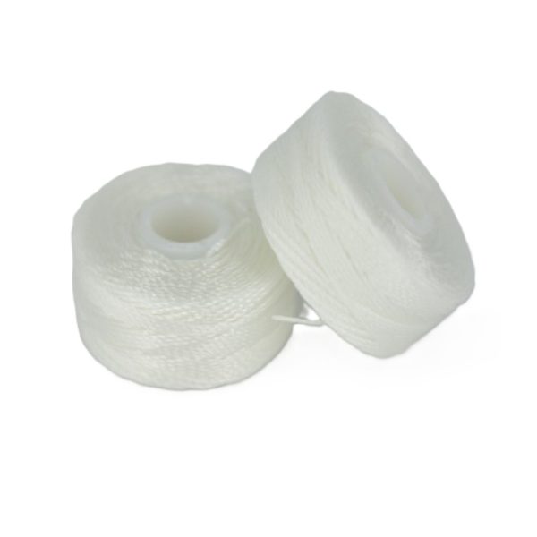 NYLON G BOBBINS WHITE, #69 (1/2 GROSS BOX)