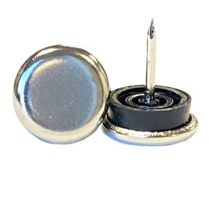 METAL CHAIR GLIDES 7/8" WITH RUBBER, 100PCS