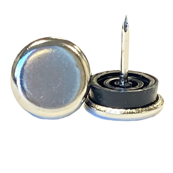 METAL CHAIR GLIDES 7/8" WITH RUBBER, 100PCS