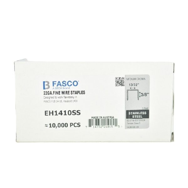 STAPLES HAUBOLD, 1410 STAINLESS STEEL (3/8")