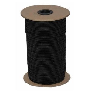 ELASTIC, BLACK 1/2" (144 YD ROLL)
