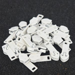 ZIPPER SLIDES, #4.5 WHITE (100 PCS)