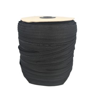 NYLON ZIPPER CHAIN, #5 BLACK (250 YD ROLL)