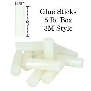 GLUE STICKS 5/8" DIAMETER X 2" LONG (5 LB BOX)