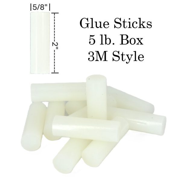 GLUE STICKS 5/8" DIAMETER X 2" LONG (5 LB BOX)