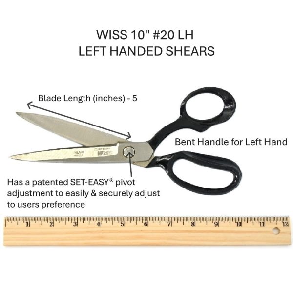 WISS 10" #20 LH - LEFT HANDED SHEARS
