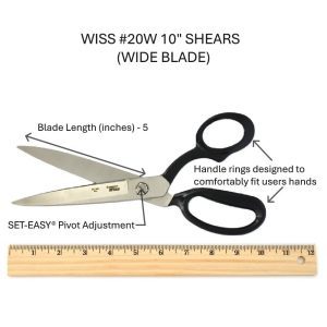 WISS #20W 10" SHEARS (WIDE BLADE)