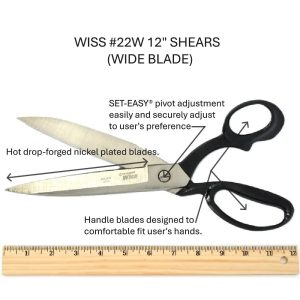 WISS #22W 12" SHEARS (WIDE BLADE)