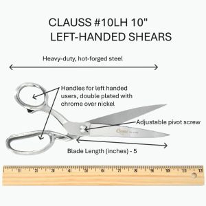 CLAUSS #10LH 10" LEFT-HANDED SHEARS