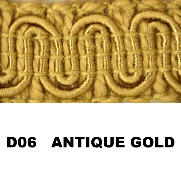 D6 GIMP ANTIQUE GOLD (36 YDS)