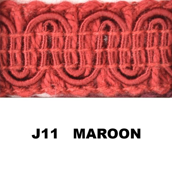 J11 GIMP MAROON (36 YDS)
