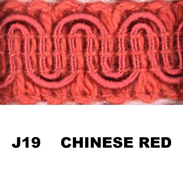 J19 GIMP CHINESE RED (36 YDS)