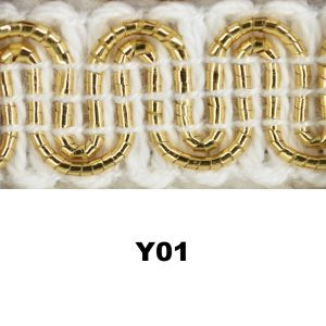 Y1 GIMP WHITE & GOLD (36 YDS)