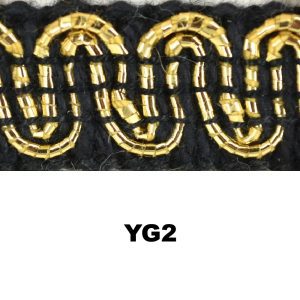 YG2 GIMP BLACK & GOLD (36 YDS)
