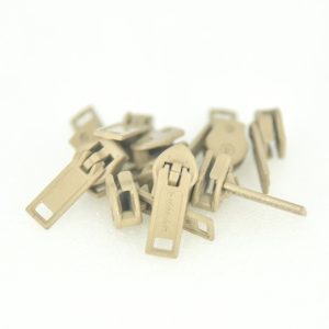 NYLON ZIPPER SLIDES, #4.5 BEIGE (100 PCS)