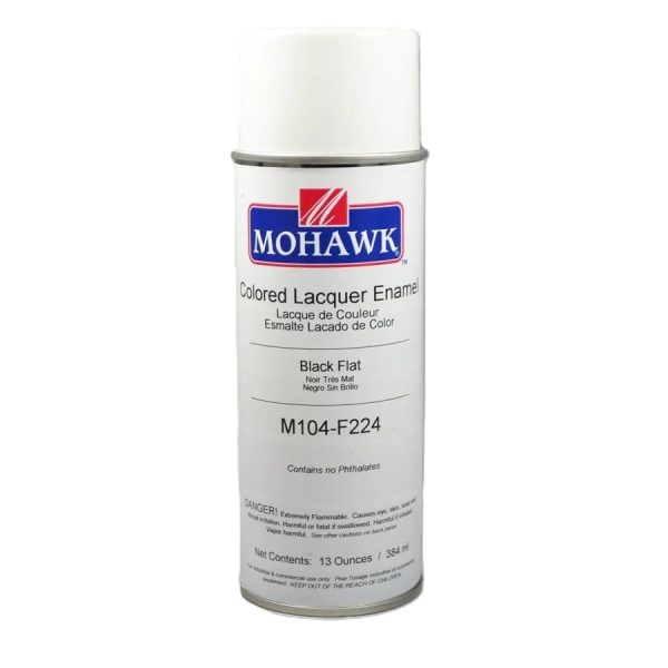 MOHAWK COLORED LACQUER ENAMEL BLACK FLAT