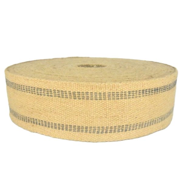 JUTE BFM BLACK STRIP 9 LB BACK WEBBING