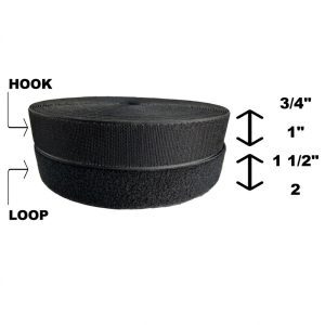 BLACK HOOK & LOOP FASTENER