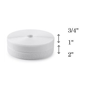 WHITE HOOK & LOOP FASTENER