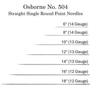 STRAIGHT SINGLE ROUND POINT NEEDLES