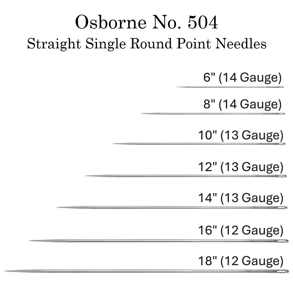 STRAIGHT SINGLE ROUND POINT NEEDLES