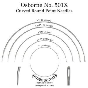 CURVED ROUND POINT EXTRA LIGHT NEEDLES