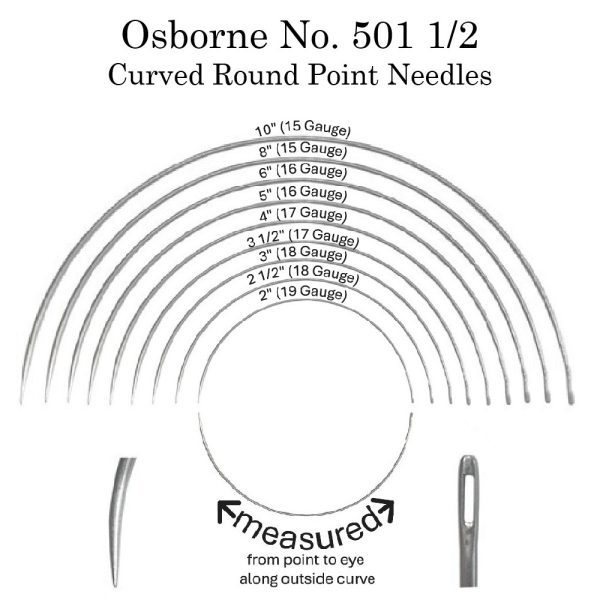 Round Point Needle CURVED ROUND POINT LIGHT NEEDLES