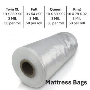 MATTRESS SIZE CLEAR PLASTIC BAGS